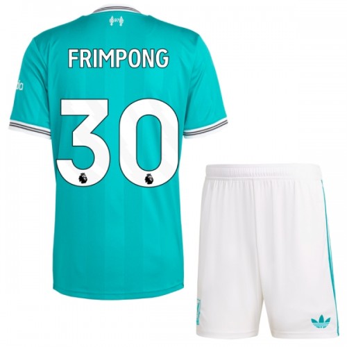 Officiële Voetbalshirt + Korte Broek Liverpool Jeremie Frimpong 30 Derde 2025-26 - Kids Officiële Voetbalshirt + Korte Broek Liverpool Jeremie Frimpong 30 Derde 2025-26 - Kids